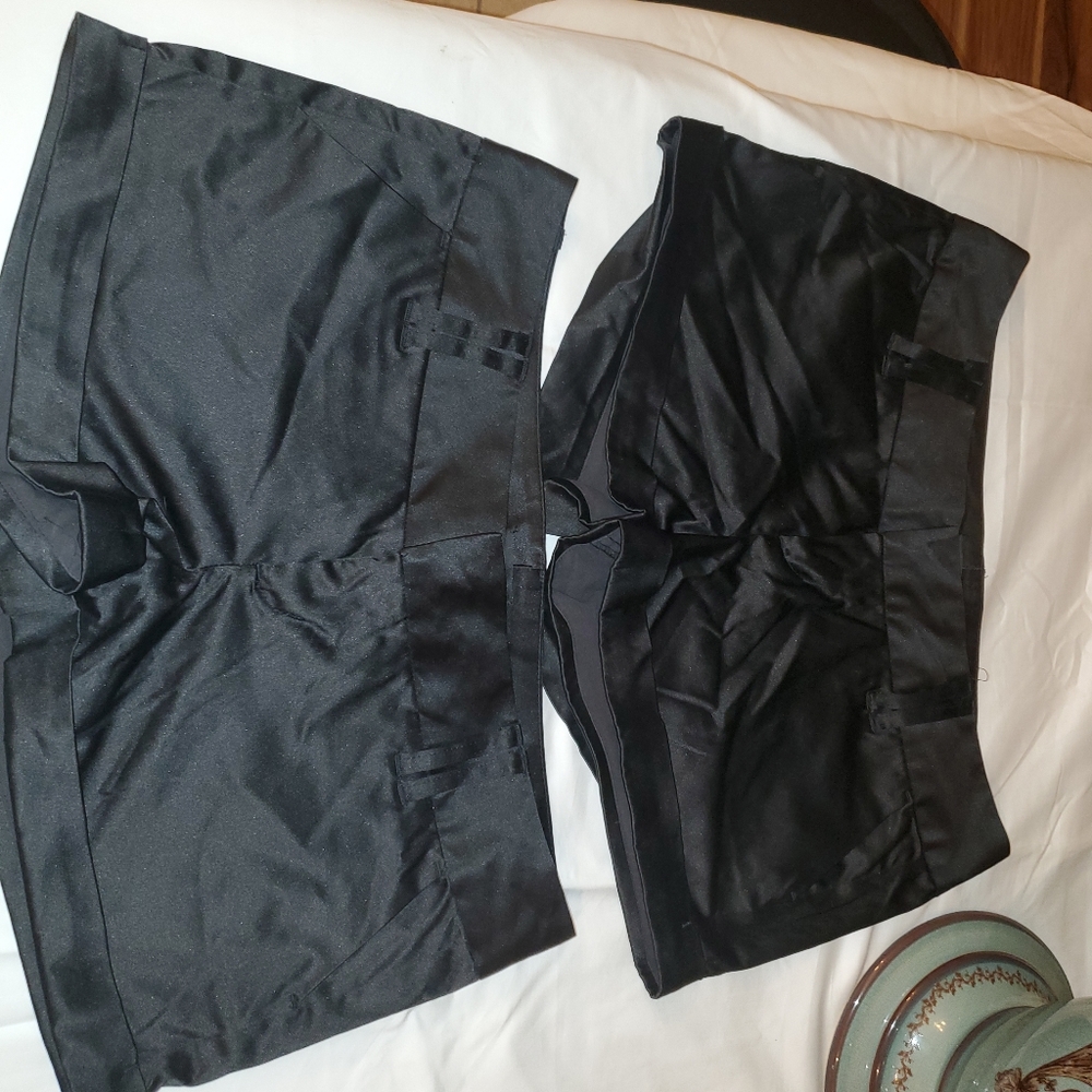 Wet Seal Black Satin Shorts M or L